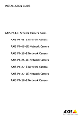 Axis P1425-E Manual Del Usuario