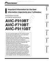 Pioneer AVIC-F9110BT Manual De Instrucciones