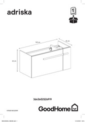 GoodHome adriska 3663602526919 Instrucciones De Montaje