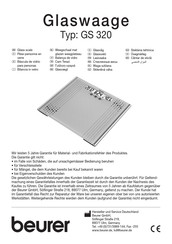 Beurer GS 320 Manual De Instrucciones