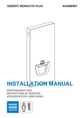 geberit Monolith Plus Manual Del Usuario