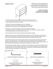 West Elm 1838056 Instrucciones De Ensamblaje