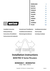 Vetus BOW PRO A Serie Instrucciones De Instalación