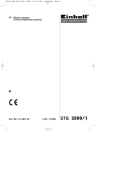 EINHELL NEW GENERATION STE 2500/1 Manual Del Usuario