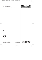 Einhell NEW GENERATION STE 5500 Manual Del Usuario