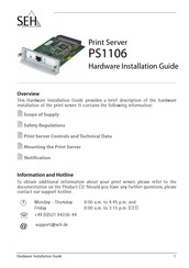 SEH PS1106 Guía De Instalación De Hardware