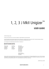 Datamars Unigizer 1 J MkII Manual Del Usuario