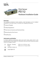 SEH PS112 Guía De Instalación De Hardware