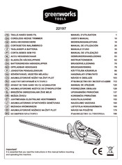 GreenWorks Tools 22197 Manual De Utilización