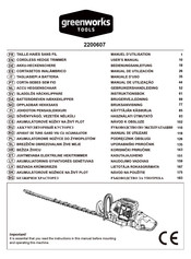 GreenWorks Tools GD80HT Manual De Utilización