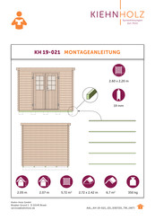 Kiehn-Holz KH 19-021 Manual De Instrucciones