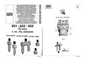 ASCO Numatics 652 Serie Instrucciones De Puesta En Marcha Y Mantenimiento