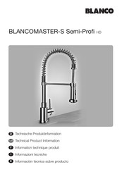 Blanco MASTER-S Semi-Profi HD Instrucciones De Montaje Y Mantenimiento