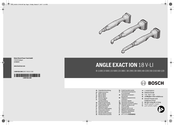 Bosch ANGLE EXACT ION 18 V-LI 3-500 Manual Original