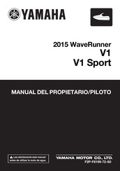 Yamaha WaveRunner V1 Sport 2015 Manual Del Propietário