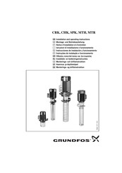Grundfos MTR 45 Serie Instrucciones De Instalación Y Funcionamiento