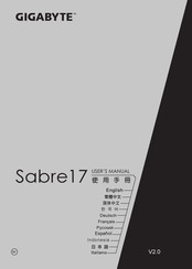 Gigabyte Sabre 17-W Manual Del Usuario