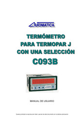 Automatica C093B Manual De Usuario