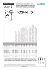 CAIROX KCF-N 315 D4 30 Instrucción De Montaje