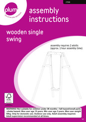 Plum wooden single swing Instrucciones De Montaje