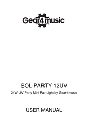 Gear4music SOL-PARTY-12UV Manual Del Usuario