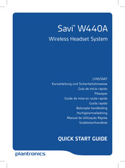 Plantronics Savi W440A Guia De Inicio Rapido