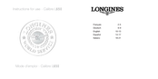 Longines L650 Guia De Inicio Rapido