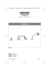 Grohe SEABURY 25 502 Guia De Inicio Rapido