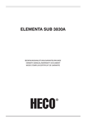 Heco ELEMENTA SUB 3830A Manual Del Propietário