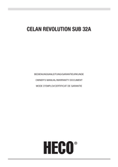 Heco CELAN REVOLUTION SUB 32A El Manual Del Propietario