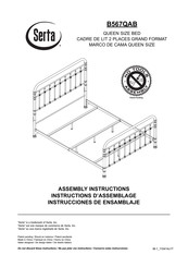 Serta B567QAB Instrucciones De Ensamblaje