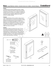 Crate&Barrel Beau Instrucciones De Montaje