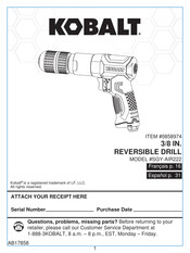 Kobalt 0858974 Manual De Instrucciones
