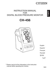 Citizen CH-456 Manual De Instrucciones