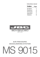 jbc MS 9015 Manual Del Usuario