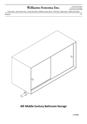 Williams-Sonoma WE Middle Century Bathroom Storage Instrucciones De Ensamblaje