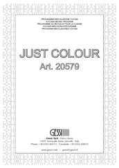 Gessi JUST COLOUR 20579 Manual Del Usuario