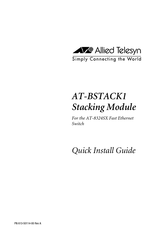 Allied Telesyn AT-BSTACK1 Guía De Instalación Rápida