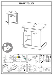 Home affaire FLORENZ BAD 31 Instrucciones De Montaje