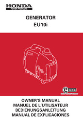 Honda EU10i Manual De Explicaciones