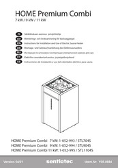 Sentiotec HOME Premium Combi 9 kW Instrucciones De Instalacion Y Uso