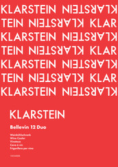 Klarstein Bellevin 12 Duo Manual Del Usuario