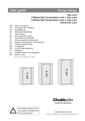 Chubbsafes EUROPA GIII Guía Rápida De Usuario