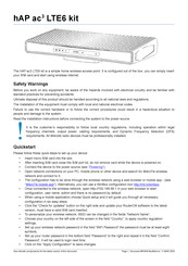 Mikrotik hAP ac3 LTE6 kit Manual Del Usuario