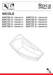 Roca NICOLE A24T129 Serie Manual Del Usuario