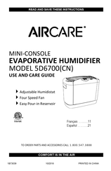 Aircare 5D6700CN Guía De Uso Y Cuidado