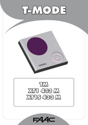 Faac T-MODE TM XT1 433 M Guia De Inicio Rapido