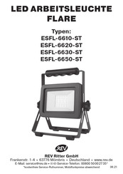 REV Ritter ESFL-6650-ST Manual De Instrucciones