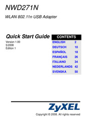 Zyxel NWD271N Guia De Inicio Rapido