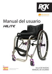 Sunrise Medical RGK HILITE Manual Del Usuario